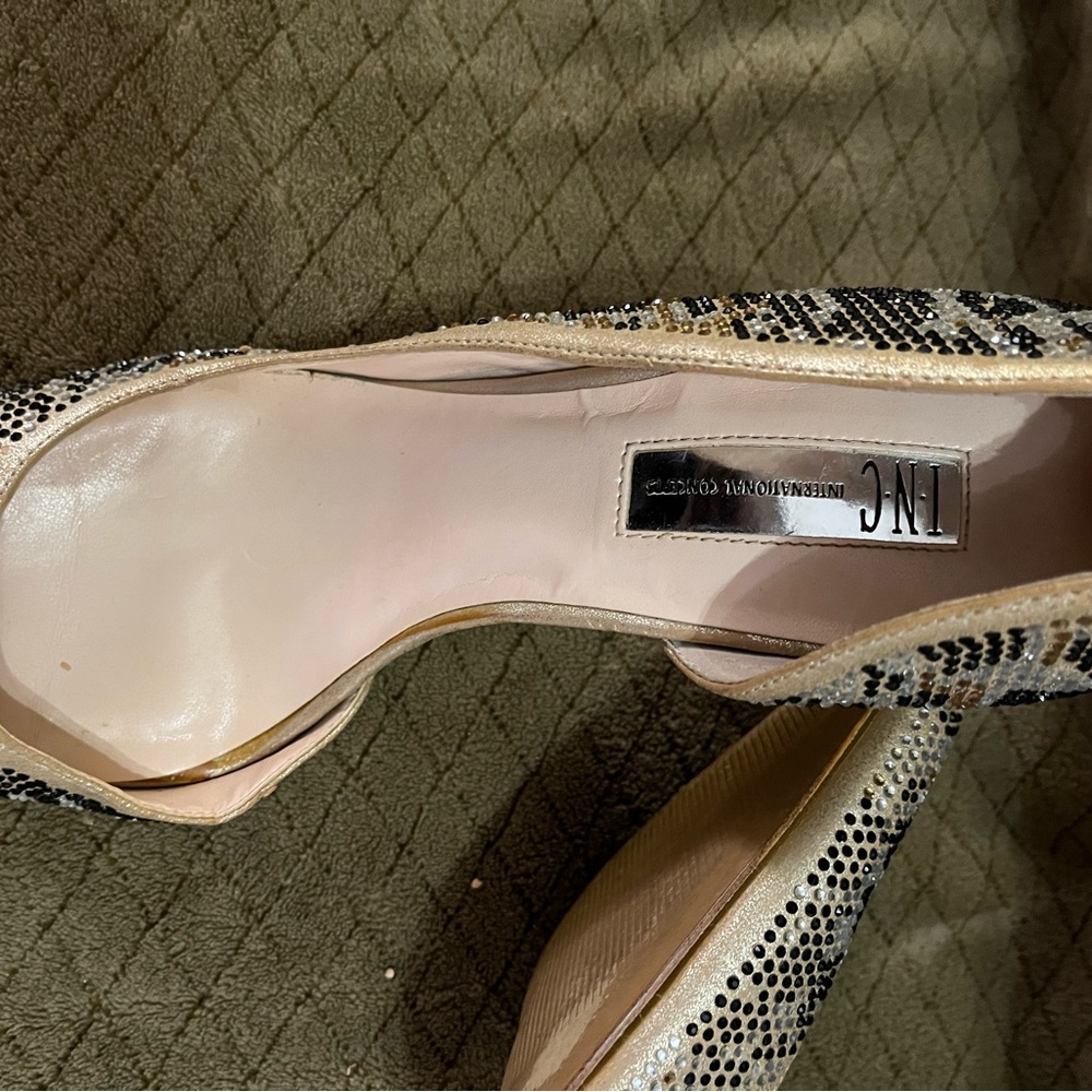 Black and Gold heels